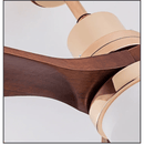 Ventilador de Teto Moderno Estilo Nórdico com Controle Remoto e iluminação - ZenithBreeze Titanium